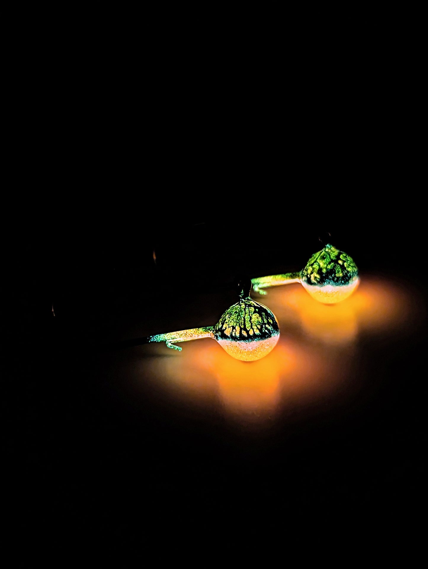 "Liquid Hot Magma" - 1/4oz Longshank Tungsten Jig - 2 Pack