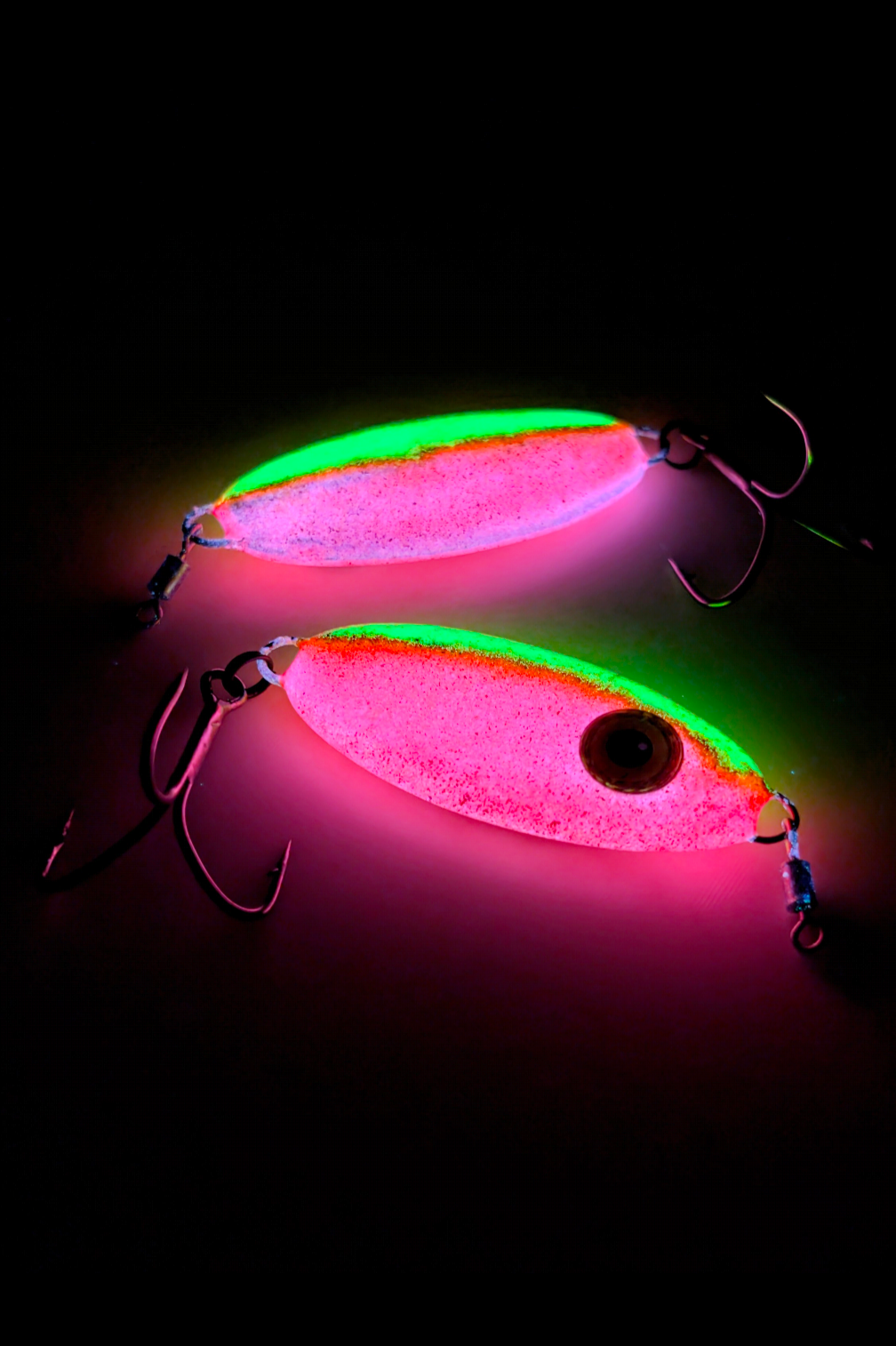 "High-Vis Barbie" - 1-3/8oz - 'This-Needs-A-Name' Jigging Spoon