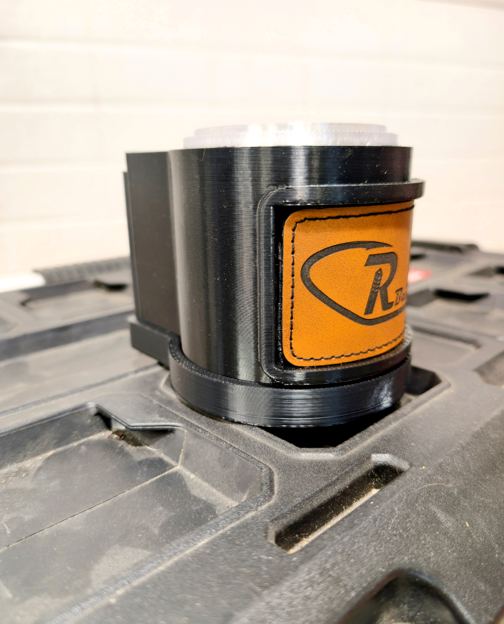 The UV Glow Cup ADAPTER - Red 'M' Packs Out Box