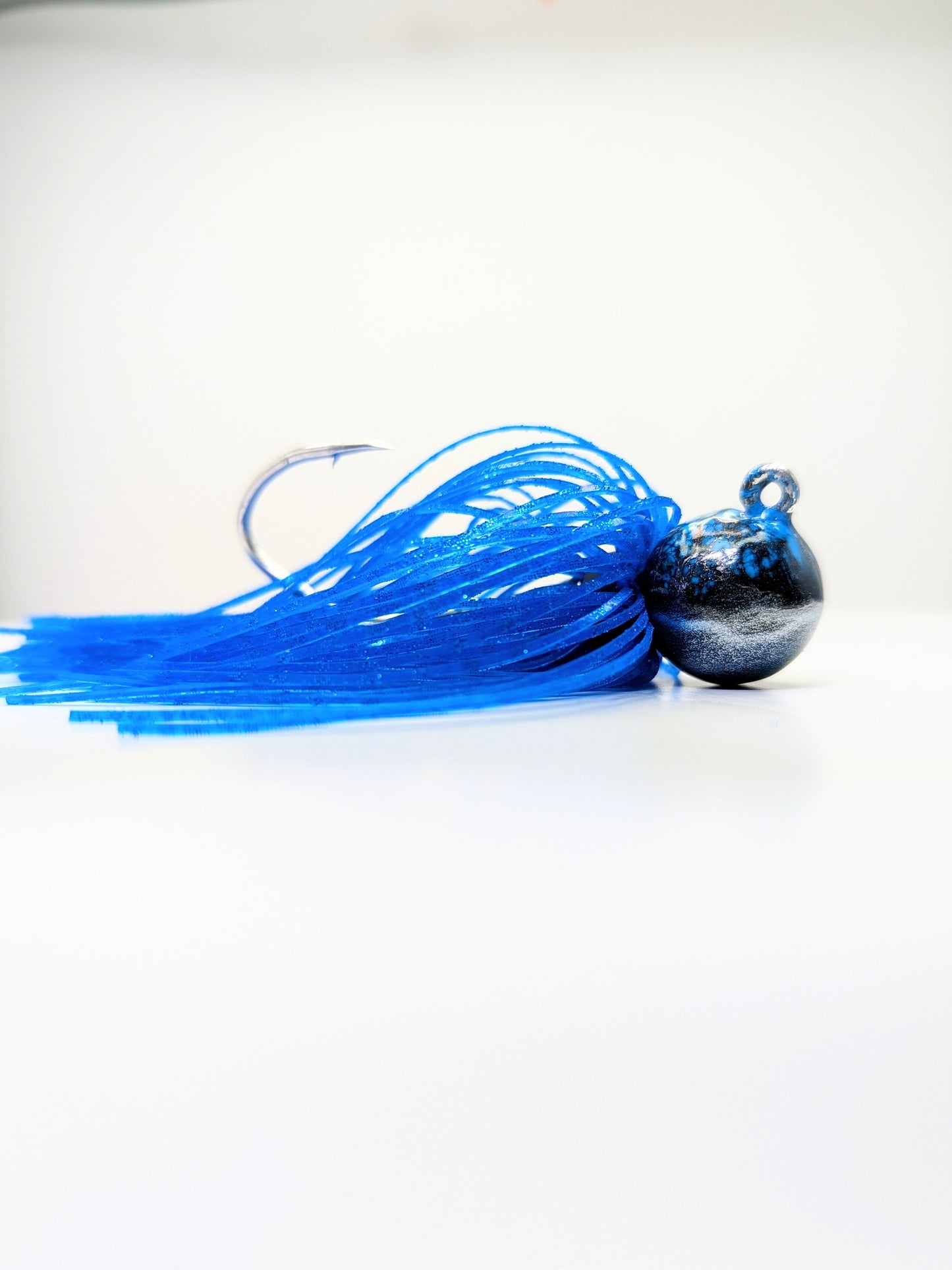 "Blue Seas" - 1oz "Reaper" Sickle Hook Skirt Jig
