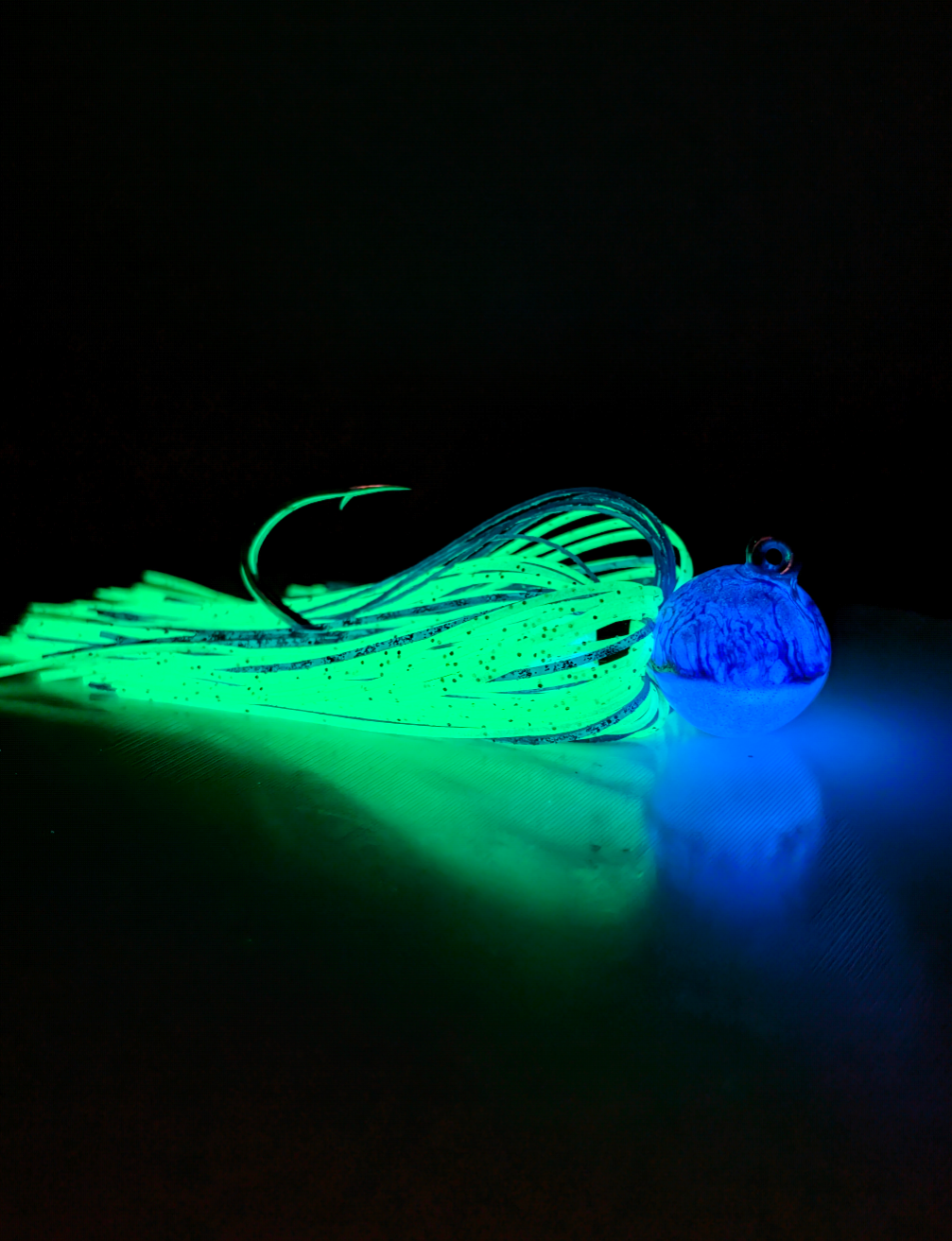 "Blue-E" -  Reaper Sickle Hook Skirt Jig
