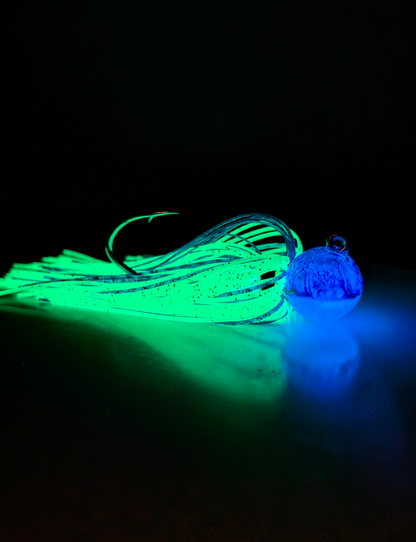"Blue-E" -  Reaper Sickle Hook Skirt Jig