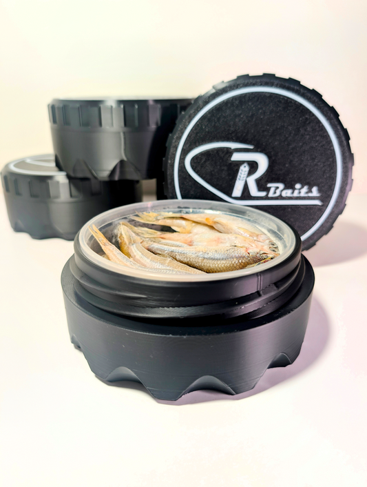 Minnow Bait Container V3 - Black/White